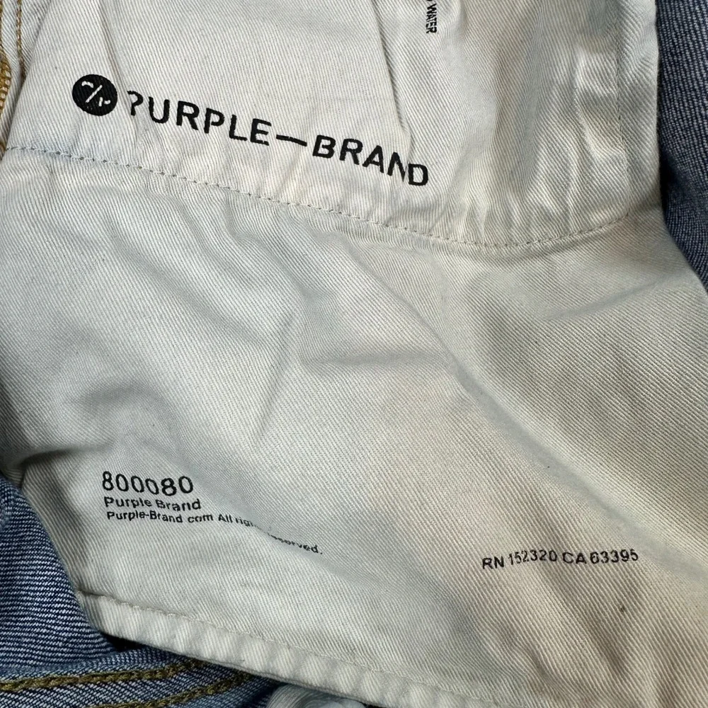 Purple Brand P001 Low Rise Skinny Jeans Medium Indigo Wash 38 OYWD124